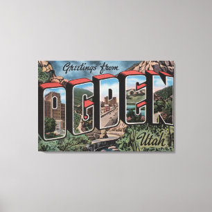 Ogden, UtahLarge Letter ScenesOgden, UT 2 Canvas Print