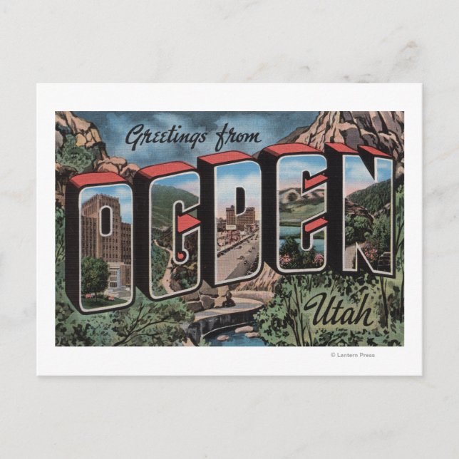 Ogden, UtahLarge Letter ScenesOgden, UT Postcard (Front)