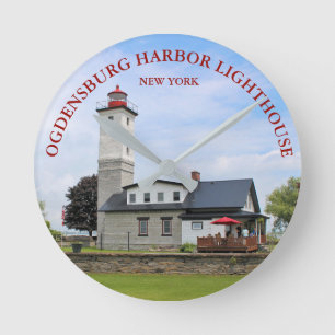 Ogdensburg Harbour Lighthouse, New York Clock
