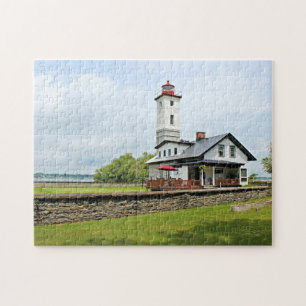 Ogdensburg Harbour Lighthouse, New York Jigsaw Puzzle