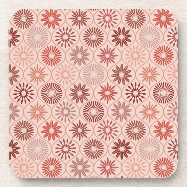 Ogee Boho flowers Coaster (Front)