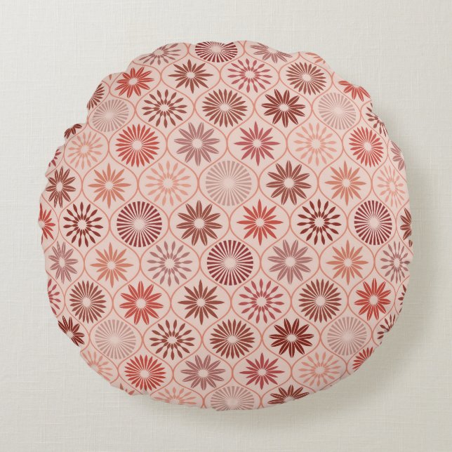 Ogee Boho flowers Round Pillow (Front)