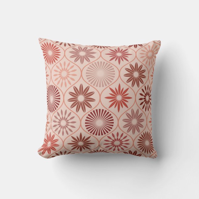 Ogee Boho flowers Throw Pillow (Front)