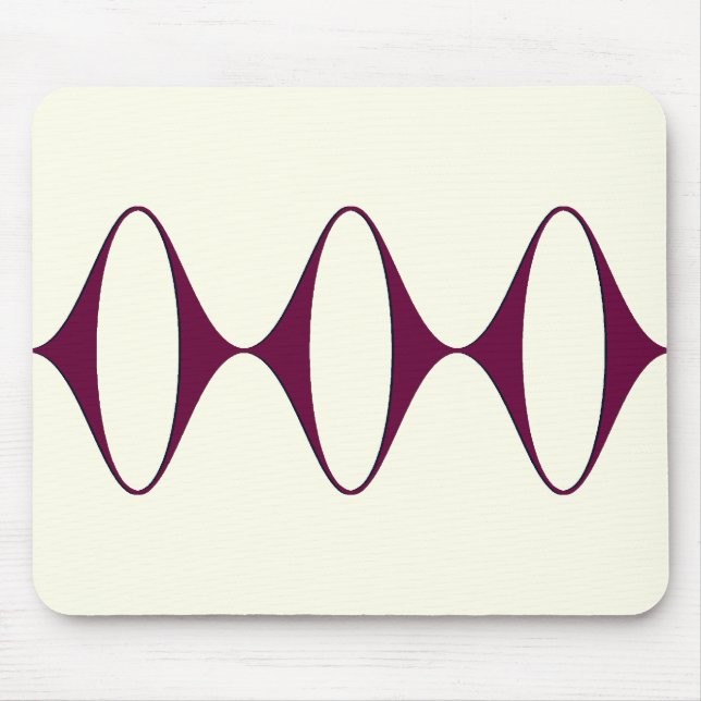 Ogee Sideways (Berry) Mouse Pad (Front)