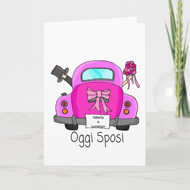 Oggi Sposi - Italian wedding invitation (Front)