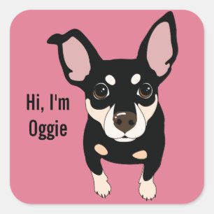 Oggie Min Pin Miniature Pinscher Sticker