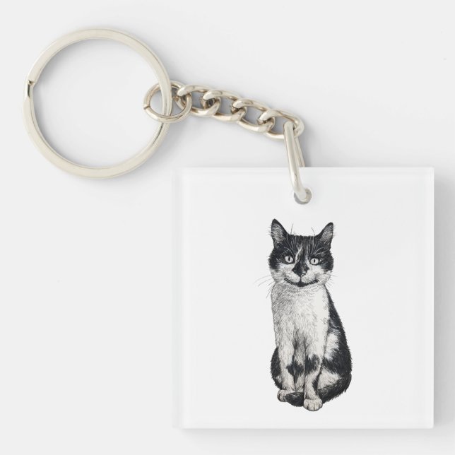 Ogie the cat keychain (Front)