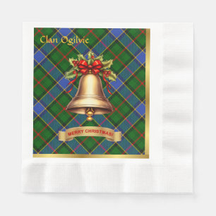 Ogilvie Personalized Tartan Christmas Napkin