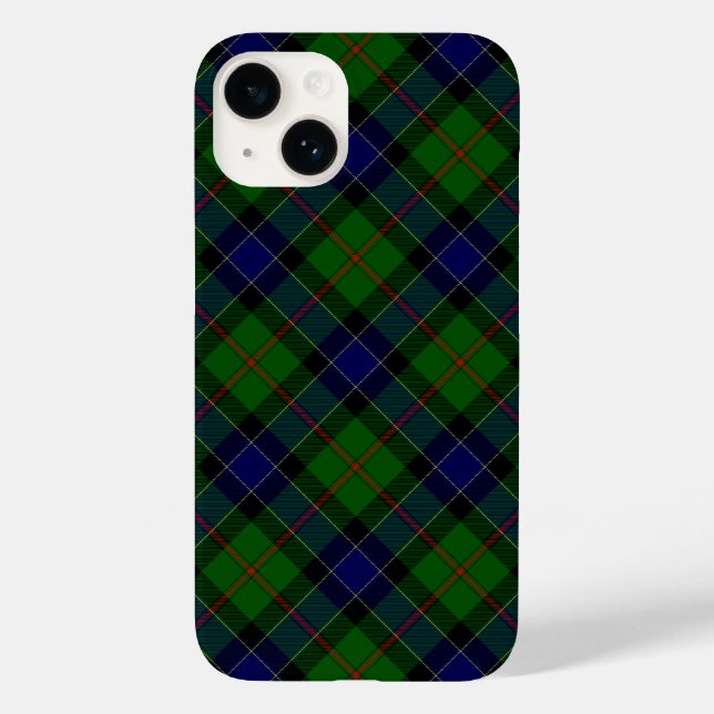 Ogilvie tartan blue green plaid Case-Mate iPhone case (Back)