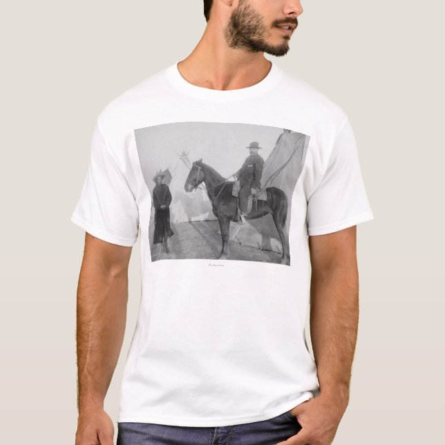 Oglala Chief "Rocky Bear" with White T-Shirt (Front)
