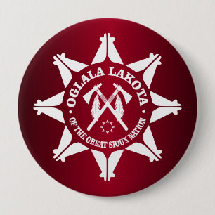 Oglala Lakota 4 Inch Round Button