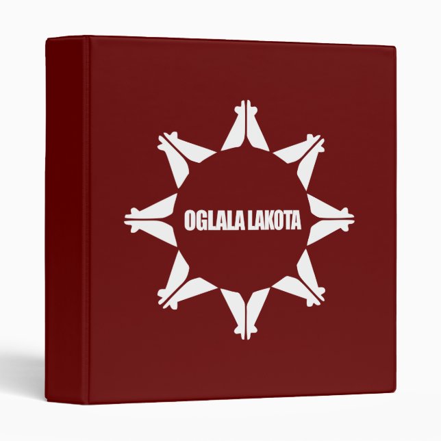 Oglala Lakota Flag Binder (Front/Spine)