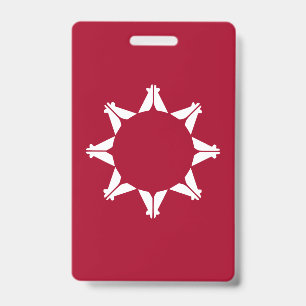 Oglala Lakota Sioux Flag Badge