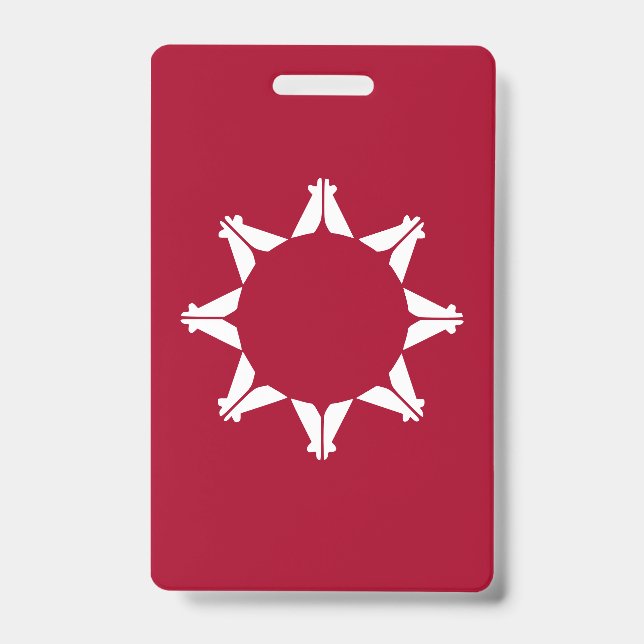 Oglala Lakota Sioux Flag Badge (Front)