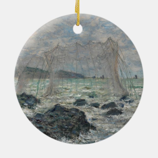 Oglala Lakota Sioux Flag Ceramic Ornament (Back)