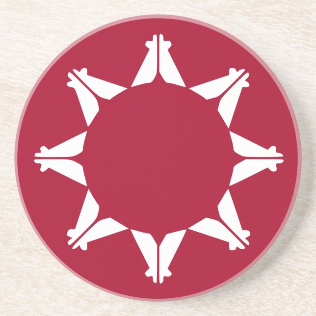 Oglala Lakota Sioux Flag Coaster (Front)