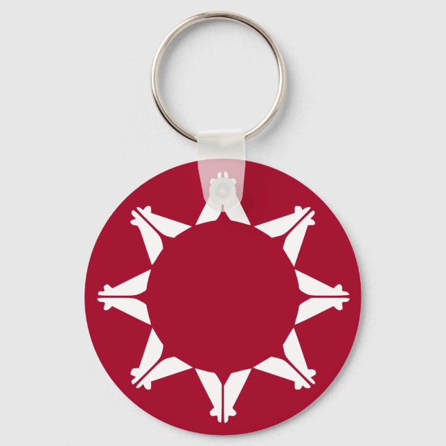 Oglala Lakota Sioux Flag Keychain (Front)