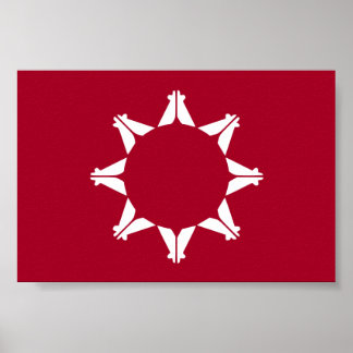 Oglala Lakota Sioux Flag Poster