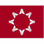 Oglala Lakota Sioux Flag Standing Photo Sculpture<br><div class="desc">Pine Ridge Flag. Oglala Lakota Sioux Flag. South Dakota Native American flag.</div>