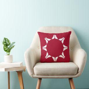 Oglala Lakota Sioux Flag Throw Pillow
