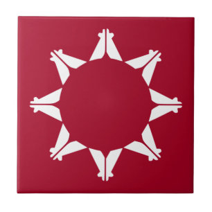 Oglala Lakota Sioux Flag Tile