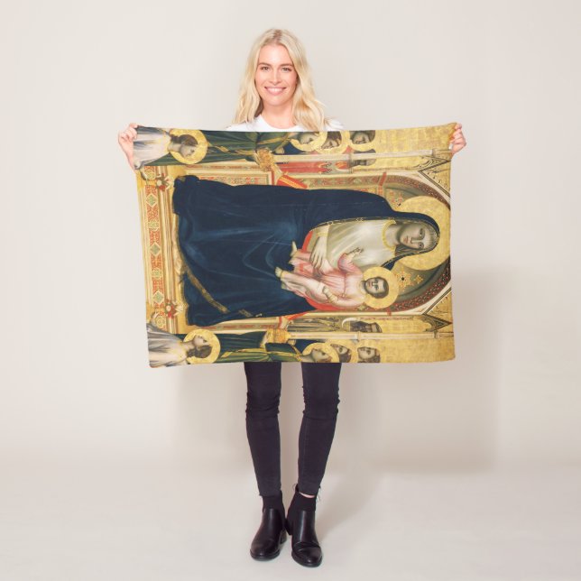 Ognissanti Madonna, Giotto, 1306-1310 Fleece Blanket (In Situ)