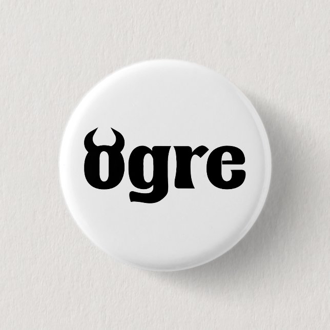 Ogre 1 Inch Round Button (Front)