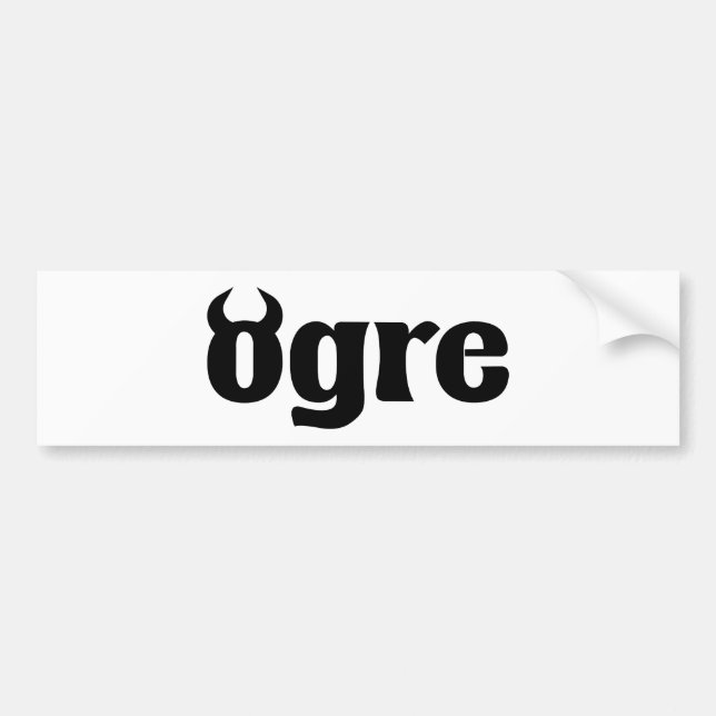 Ogre Bumper Sticker (Front)
