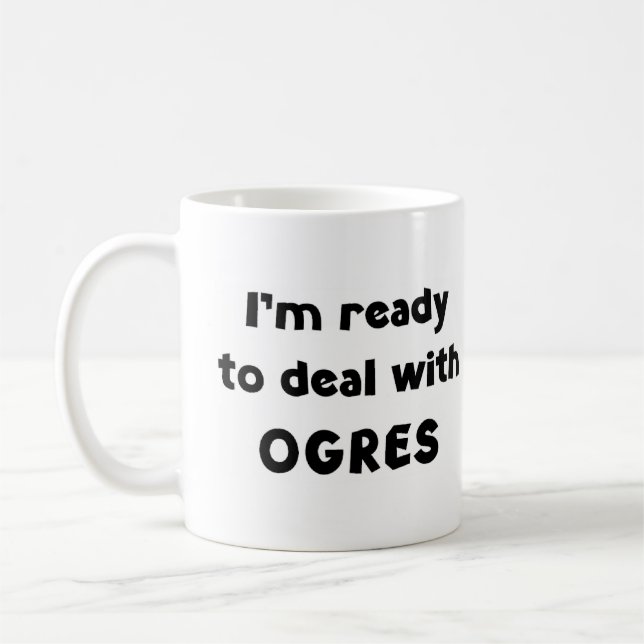 ogre deal with coffee mug (Left)