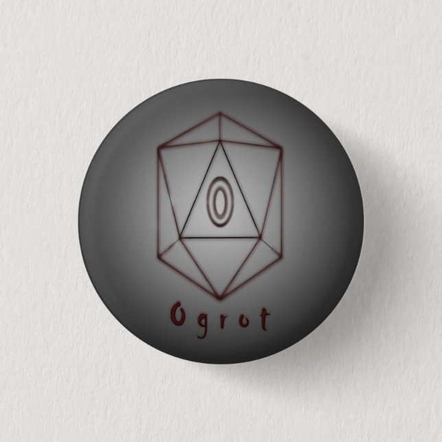 Ogrot Logo Button-Pin 1 Inch Round Button (Front)