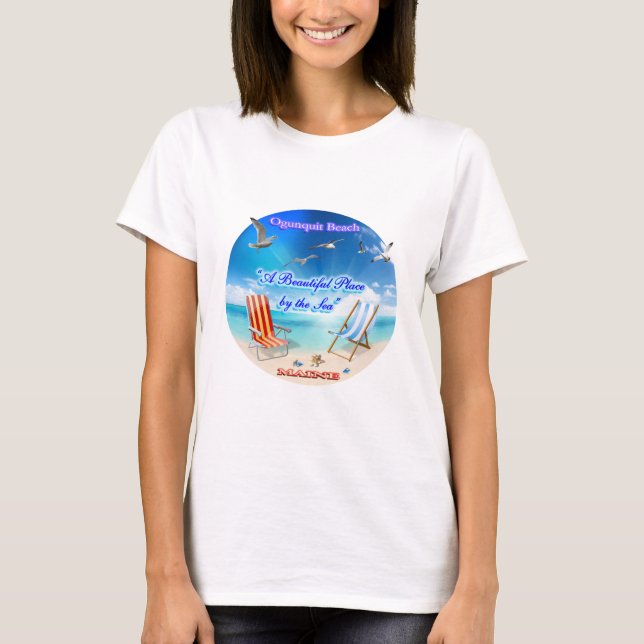 Ogunquit Beach - Beautiful Place by the Sea T-Shirt (Front)