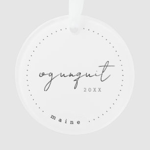 Ogunquit Maine ME Travel United States Simple Ornament