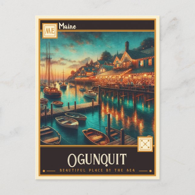 Ogunquit, Maine  | Vintage Postcard (Front)