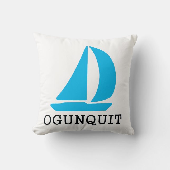 Ogunquit Throw Pillow (Front)