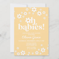 Oh Babies! Daisy yellow Baby Shower