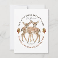 Oh Babies Twins On The Way Cute Twin Deer Fawns