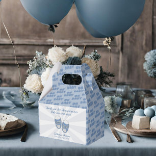 Oh Baby Baby Shoes Dusty Blue Boy Baby Shower Favor Box