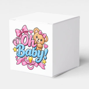 Oh Baby! Baby Shower Celebration Design Favor Box
