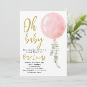 Oh Baby Baby Shower Invitation