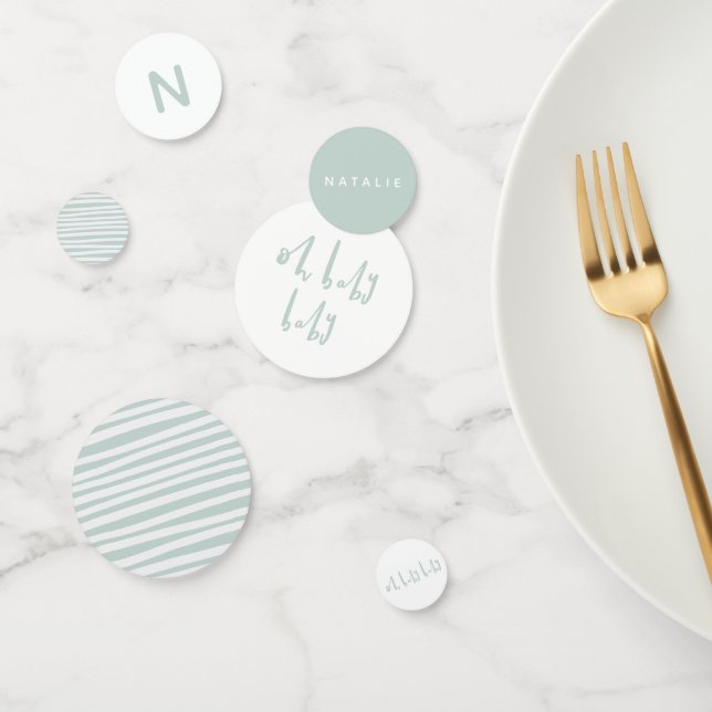 Oh baby baby twin baby shower confetti (Group)