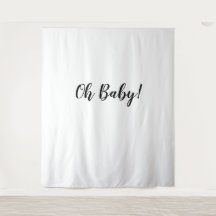 Oh Baby Backdrop Oh Baby Banner Tapestry