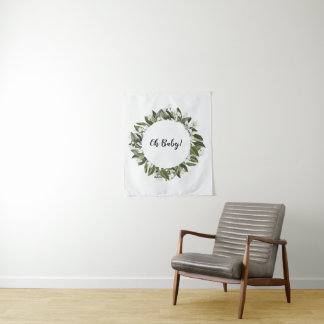 Oh Baby Backdrop Oh Baby Banner Tapestry