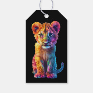 Oh Baby Big Cat Cub  Gift Tags