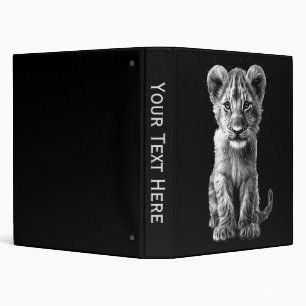 Oh Baby Big Cat Cub Grey Binder