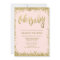Oh Baby Blush Pink Gold Glitter Baby Shower
