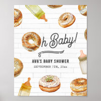 Oh Baby Bottles & Bagels Baby Shower Welcome