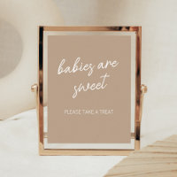 Oh Baby Brown Minimalist Babies are Sweet 
