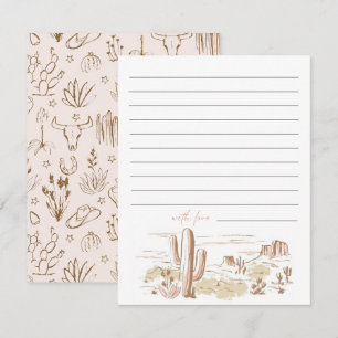 Oh Baby Cowgirl Baby Shower Advice  Card