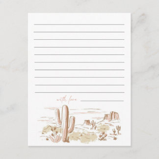 Oh Baby Cowgirl Baby Shower Advice  Card