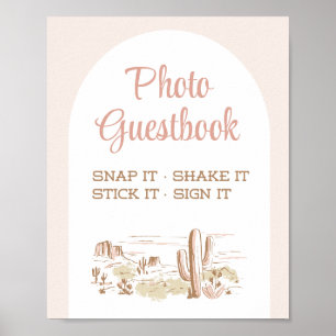 Oh Baby Cowgirl Baby Shower Photo Guestbook Sign